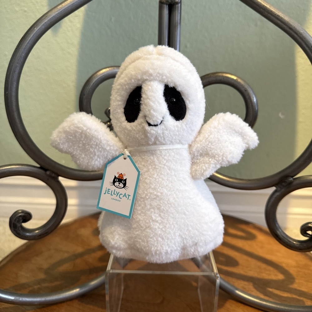 Jellycat Ghost Bob Halloween - AUTHENTIC - NEW WITH TAGS